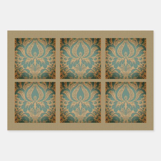 ダマエレガントスクの母の日 ラッピングペーパーシート (正面)