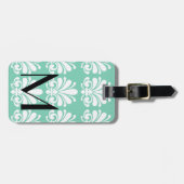 ダマエレガントスクの貝殻が盛パーソナライズされたり ラゲッジタグ (正面横)