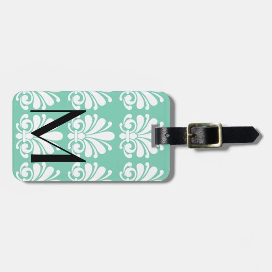 ダマエレガントスクの貝殻が盛パーソナライズされたり ラゲッジタグ (正面横)