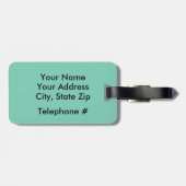 ダマエレガントスクの貝殻が盛パーソナライズされたり ラゲッジタグ (裏面横)