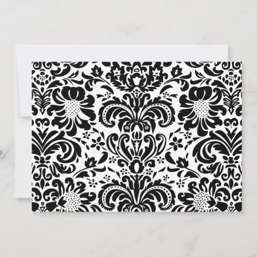 ダマエレガントスク婚約パーティ招待状 招待状 (裏面)