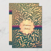 ダマエレガントスク婚約パーティ招待状 招待状 (正面/裏面)