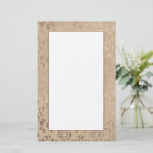 ダマエレガントスク模様筆記用紙 便箋 (スタンド正面)