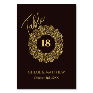 ダマエレガントスク結婚マルーンのテーブル番号カード テーブルナンバー