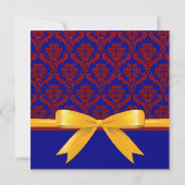 ダマエレガントスク結婚式招待状 招待状 (裏面)