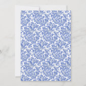 ダマクラシックスクフローラベビーシャワー招待状 招待状 (裏面)