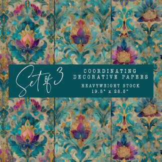 ダマグランジスク化粧紙セット ラッピングペーパーシート