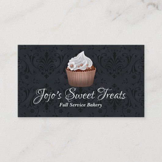 ダマスかわいらしク・カップケーキベーカリー名刺 名刺 (正面)