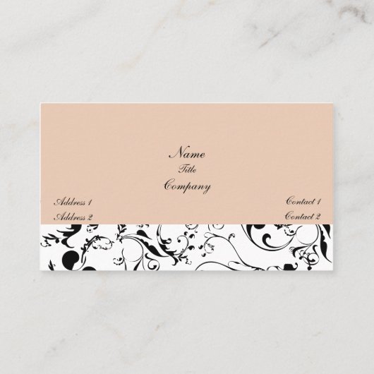 ダマスエレガントクつる植物名刺 名刺 (裏面)