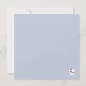 ダマスエレガントクコレクションブルー招待状 招待状 (裏面)