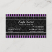 ダマスエレガントクパープルカップケーキベーカリー 名刺 (裏面)