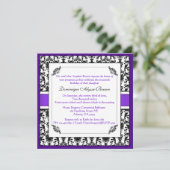 ダマスエレガントク旋回招待状[紫] 招待状 (スタンド正面)