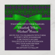 ダマスエレガントク結婚式招待状