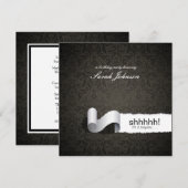 ダマスエレガントク·サプライズ·バースデー·パーティー 招待状 (正面/裏面)