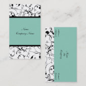 ダマスエレガントク，フローラつる植物名刺 名刺 (正面/裏面)