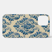 ダマスカスのシームレスなフローラオーナメントパターン Case-Mate iPhoneケース (裏面 (横))