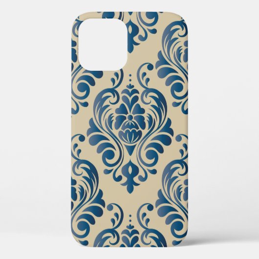 ダマスカスのシームレスなフローラオーナメントパターン Case-Mate iPhoneケース (裏面)