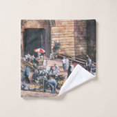 ダマスカスゴールデンゲートオールドエルサレム バスタオルセット (ウォッシュタオル)