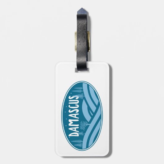 ダマスカスバージニアアウトドア ラゲッジタグ (裏面縦)
