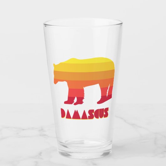 ダマスカスバージニアレインボーベア タンブラーグラス (正面)