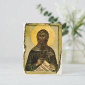 ダマスカス正教会の聖ヨハネ正教会のアイコン ポストカード (スタンド正面)