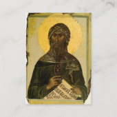 ダマスカス正統祈りの言葉カードの聖ヨハネ プレイスカード (正面)