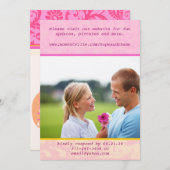 ダマスクお洒落フォト結婚式招待状 招待状 (正面/裏面)