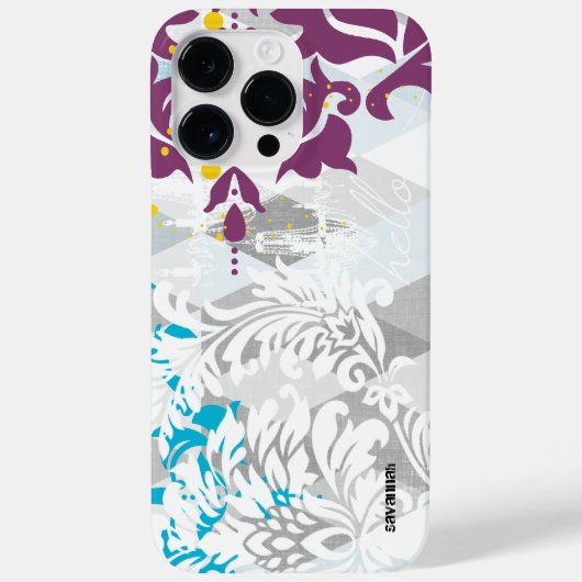 ダマスクとシャンデリアの抽象芸術三角形デザイン Case-Mate iPhoneケース (裏面)