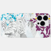 ダマスクとシャンデリアの抽象芸術三角形デザイン Case-Mate iPhoneケース (裏面 (横))