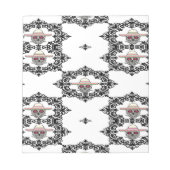 ダマスクとスカル ノートパッド (正面)