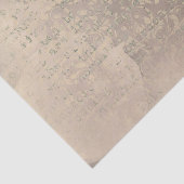 ダマスクとタイプライターの文字 薄葉紙 (詳細)