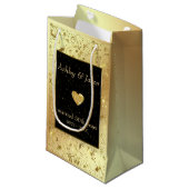 ダマスクとハート スモールペーパーバッグ (正面アングル)