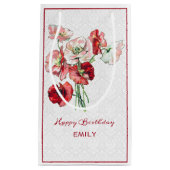 ダマスクとブーケ スモールペーパーバッグ (正面)