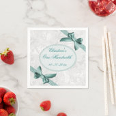 ダマスクとボウズ100番目の誕生日 スタンダードカクテルナプキン (インサイチュ)