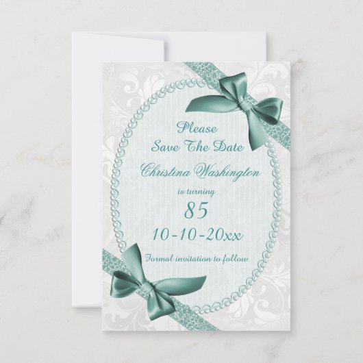 ダマスクとボウズ85誕生日セーブザデート セーブザデート (裏面)