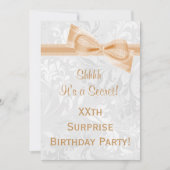 ダマスクと弓サプライズ誕生日パーティー 招待状 (正面)