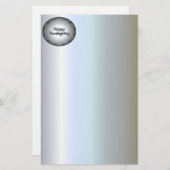 ダマスクと感謝祭の幸せ縁どの壁画 便箋 (正面/裏面)