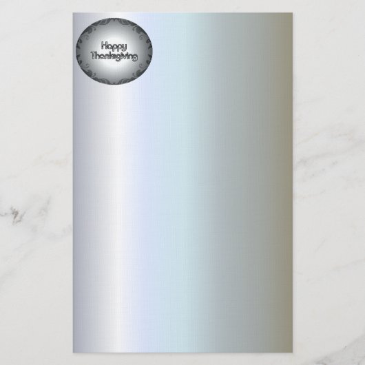 ダマスクと感謝祭の幸せ縁どの壁画 便箋 (正面)