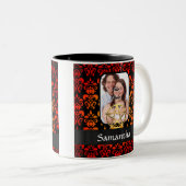 ダマスクと星形五角形 ツートーンマグカップ (正面右)