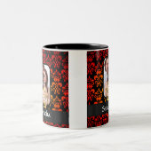 ダマスクと星形五角形 ツートーンマグカップ (中央)