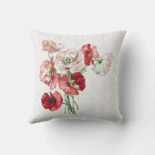 ダマスクと花 クッション (裏面)