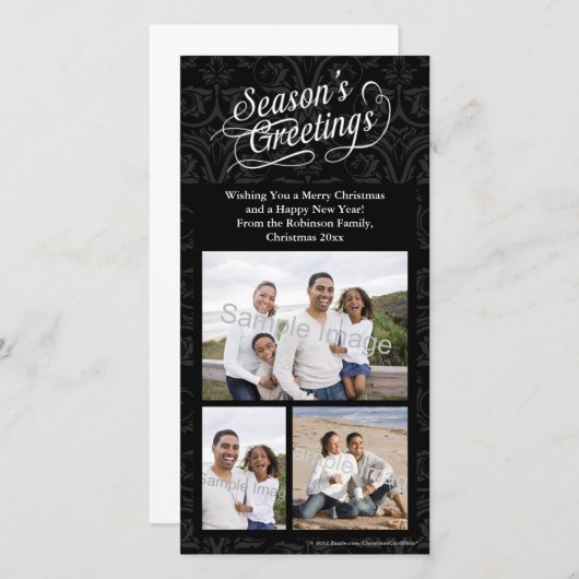 ダマスクのご挨拶 シーズンカード (正面/裏面)