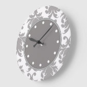 ダマスクのウォールクロック ラージ壁時計 (傾斜)