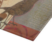 ダマスクのスパロー カッティングボード (角)