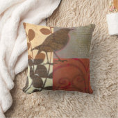 ダマスクのスパロー クッション (ブランケット)