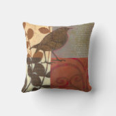 ダマスクのスパロー クッション (裏面)