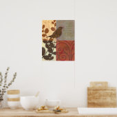 ダマスクのスパロー ポスター (キッチン)