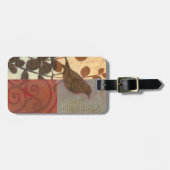 ダマスクのスパロー ラゲッジタグ (正面横)