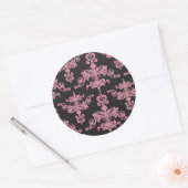 ダマスクのパターン5 ラウンドシール (封筒)