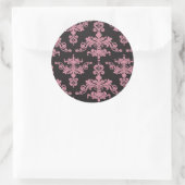 ダマスクのパターン5 ラウンドシール (バッグ)